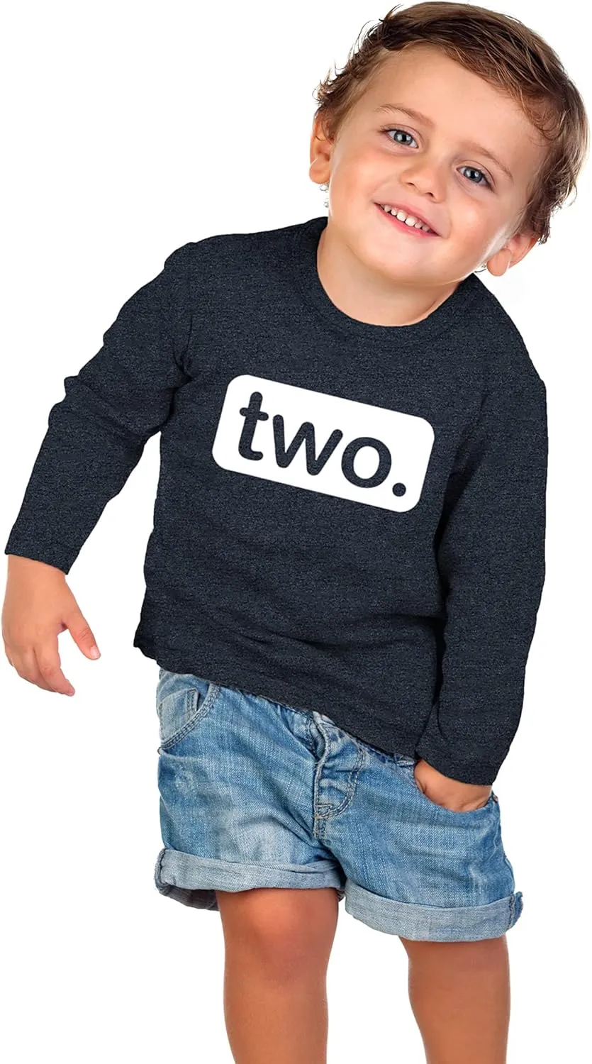 2nd Birthday Shirt boy 2 Year Old Toddler Kids Outfit Second Two t-Shirt Party