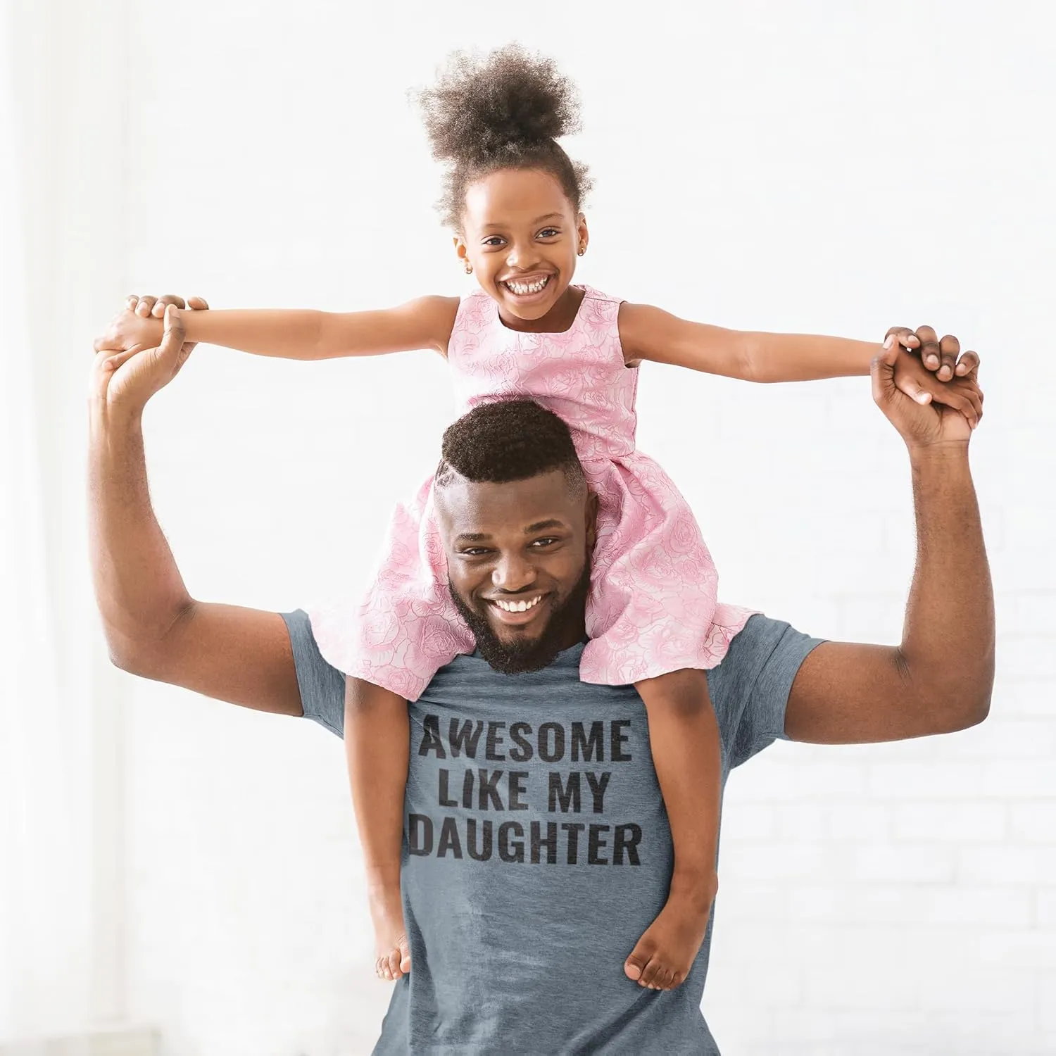 Awesome Like My Daughter | Funny Dad Joke T-Shirt Sarcastic Humor Tee for Fathers Dads