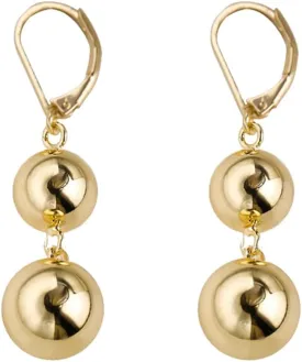 Ball Beads Drop Dangle Hoop Earrings for Women,Trendy Statement Dangling Jewelry Earrings For Formal Party Prom Wedding