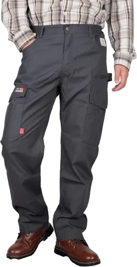 BOCOMAL FR Pants Cargo Pockets Lightweight 100% C Rip Stop Water Repellent Finish Flame Resistant Jeans Regular Fit