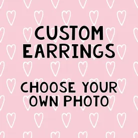 Custom Order Stud Earrings,  gift idea, cool jewelry, unique