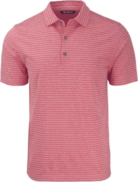 Cutter & Buck Forge Eco Heather Stripe Stretch Recycled Mens Big & Tall Polo