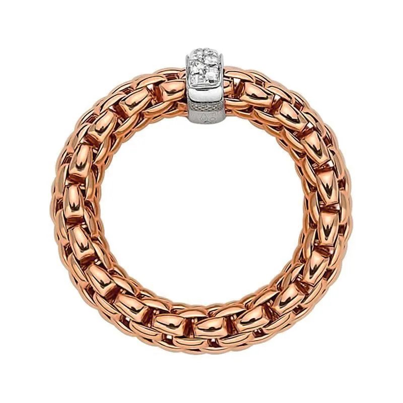 FP Vendome 18ct Rose Gold .1ct Diamond Ring