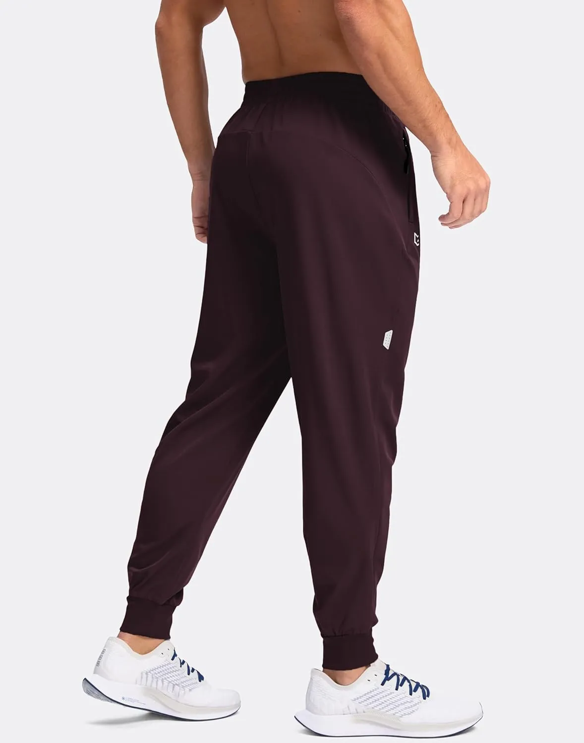 G Gradual Men's Joggers with Zipper Pockets Lightweight Athletic Workout Pants Quick Dry Sweatpants for Men Running Hiking