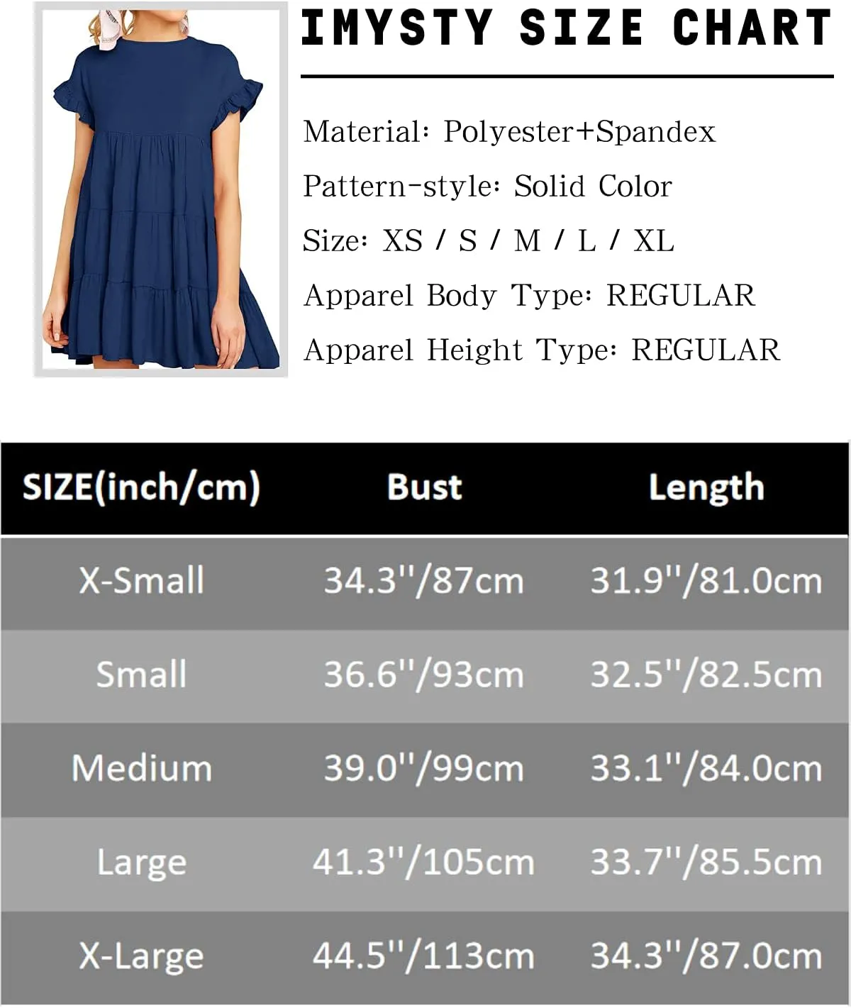 Imysty Womens Boho Floral Ruffle Sleeve Babydoll Loose Flowy Casual Summer Pleated Mini Dress