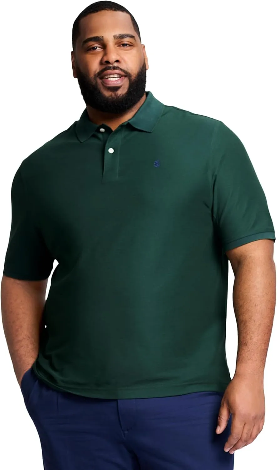 IZOD Men's Big and Tall Advantage Performance Short Sleeve Polo Shirt