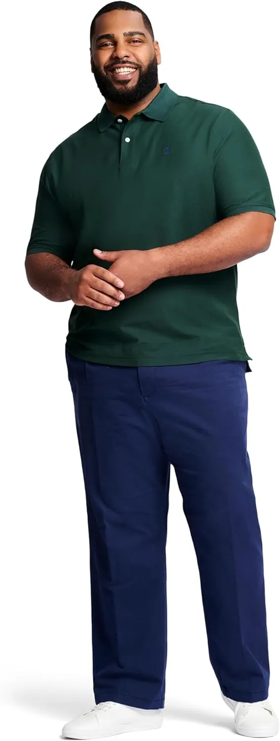 IZOD Men's Big and Tall Advantage Performance Short Sleeve Polo Shirt
