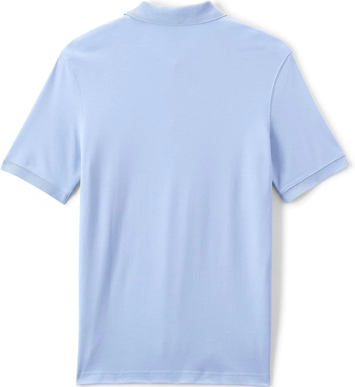 Lands' End School Uniform Men's Long Sleeve Interlock Polo Shirt