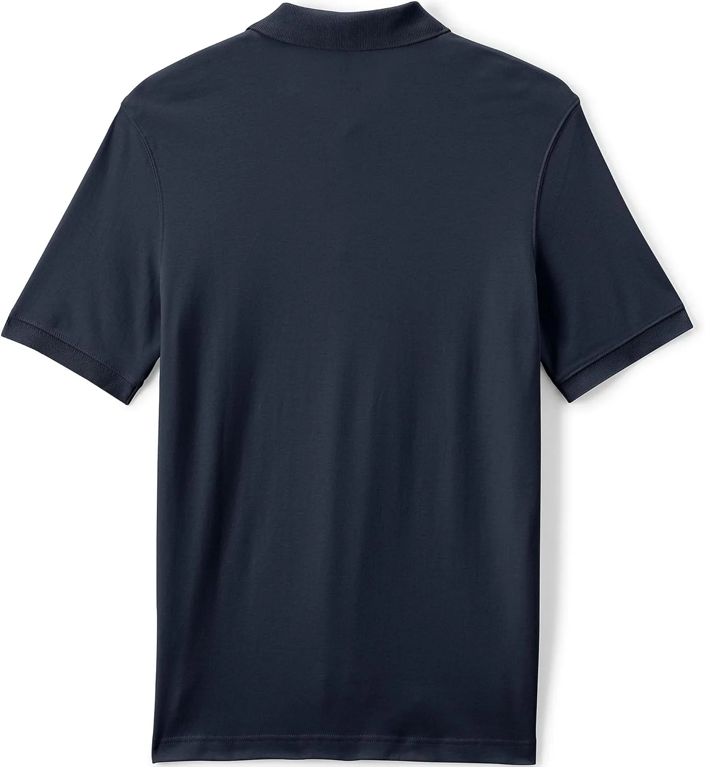 Lands' End School Uniform Men's Long Sleeve Interlock Polo Shirt