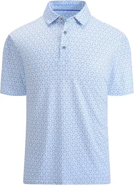Mens Golf Shirts Short Sleeve Moisture Wicking Dry Fit Performance Athletic Polo Shirt