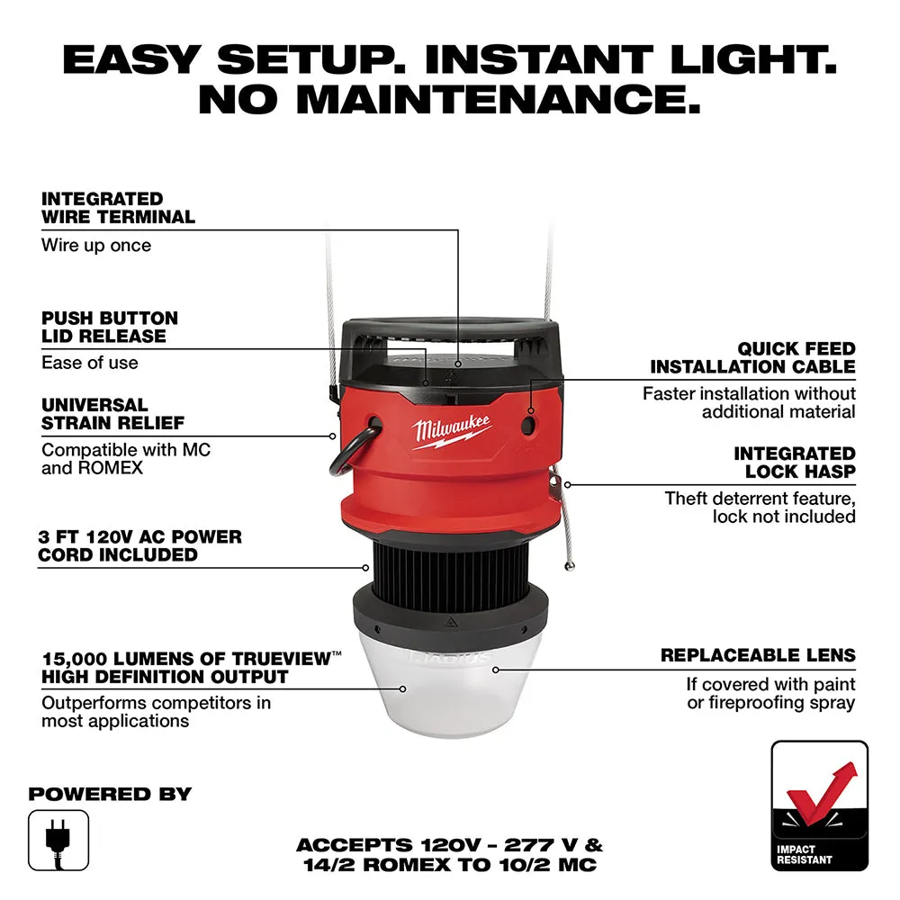 Milwaukee 2156-AC  RADIUS LED 130w Temporary Site Light