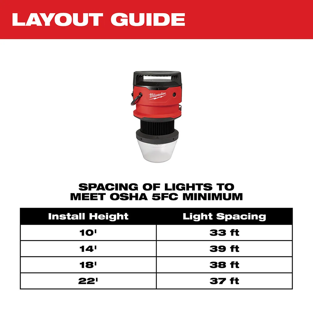 Milwaukee 2156-AC  RADIUS LED 130w Temporary Site Light