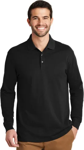 Port Authority EZCotton Long Sleeve Polo