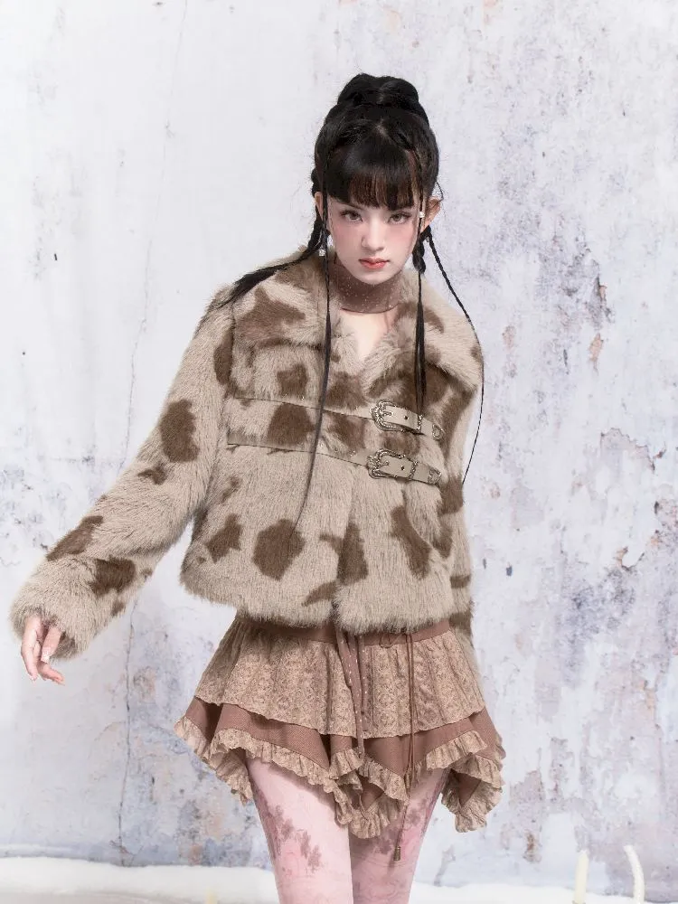 Strappy Patchwork Asymmetrical Half Skirt【s0000005310】