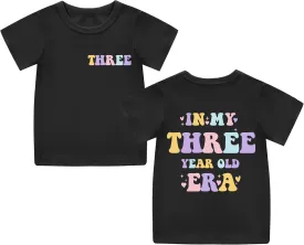 Toddler GILR Two Three Four Five Birthday Shirt in My Two-Five Years Old Era T-Shirts