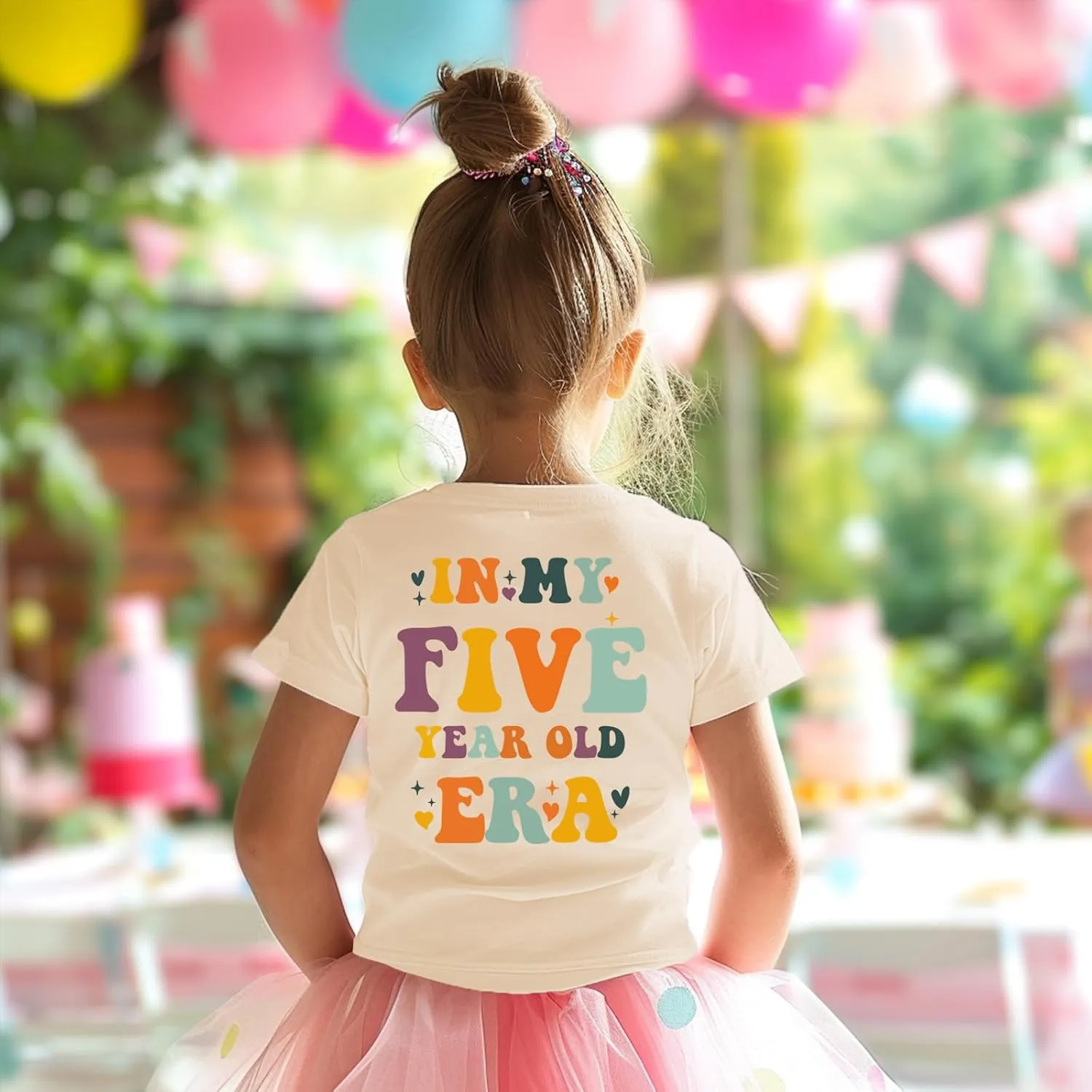 Toddler GILR Two Three Four Five Birthday Shirt in My Two-Five Years Old Era T-Shirts