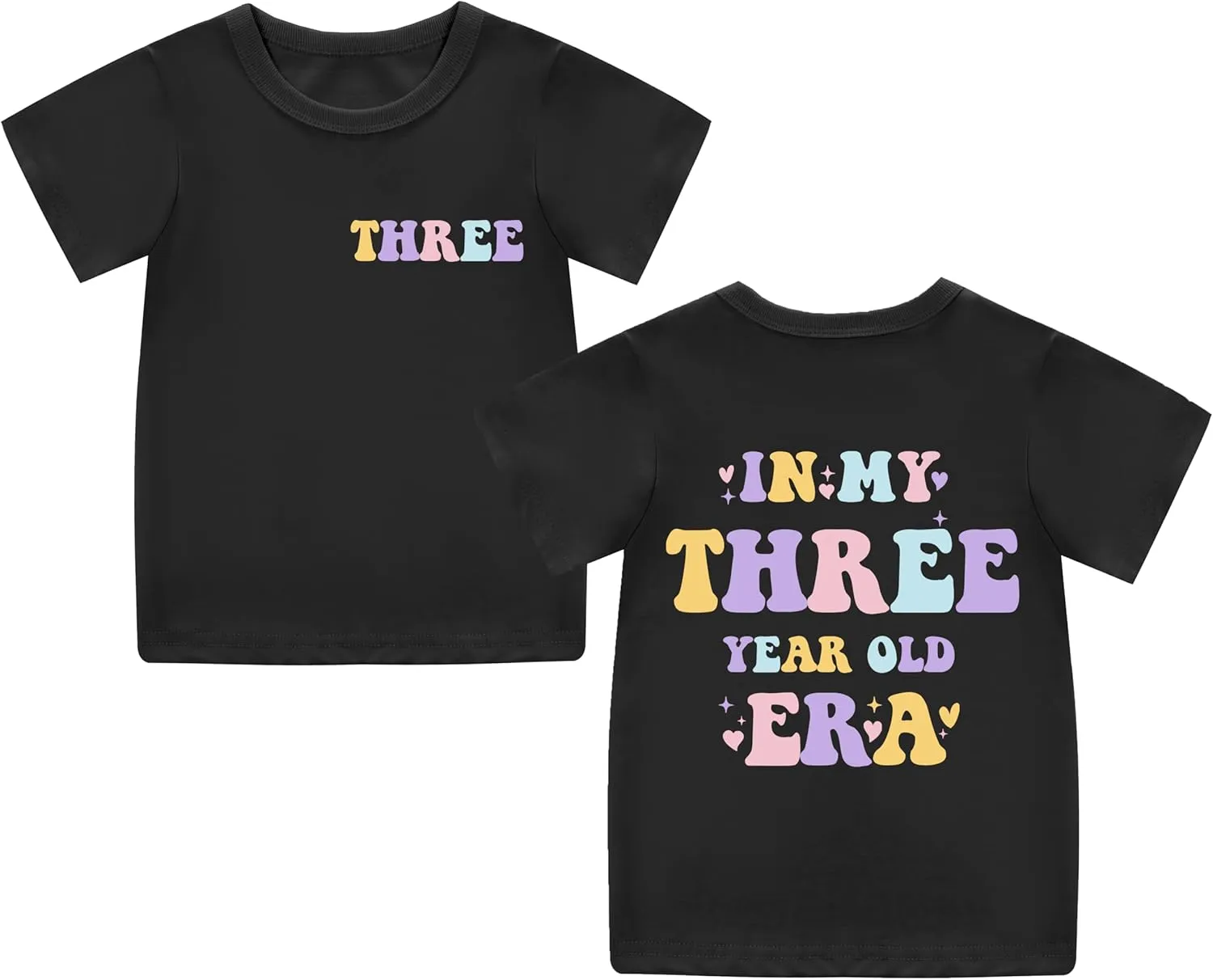 Toddler GILR Two Three Four Five Birthday Shirt in My Two-Five Years Old Era T-Shirts